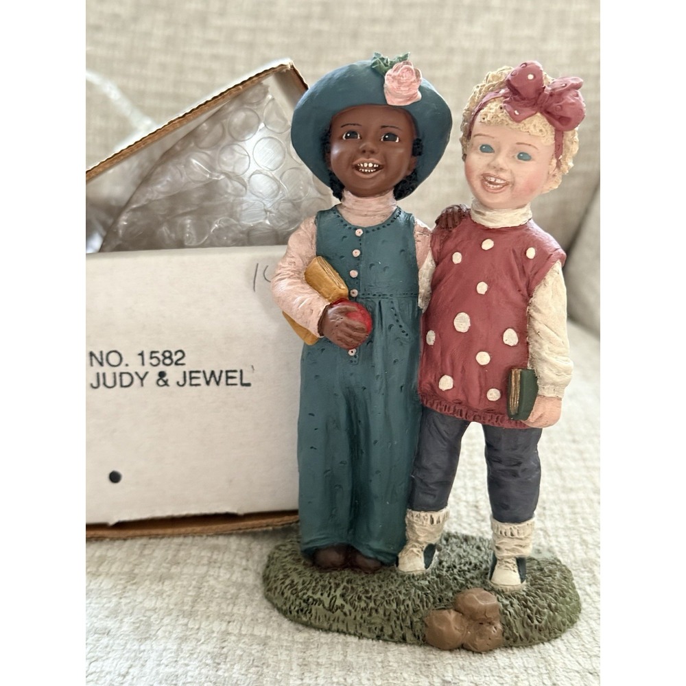 1995 All Gods Children JUDY & JEWEL #3 Martha Holcombe Figurine 6'' Collectible